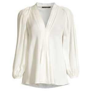 NWT Silk Kobi Halperin Long Sleeve Blouse-- Size S